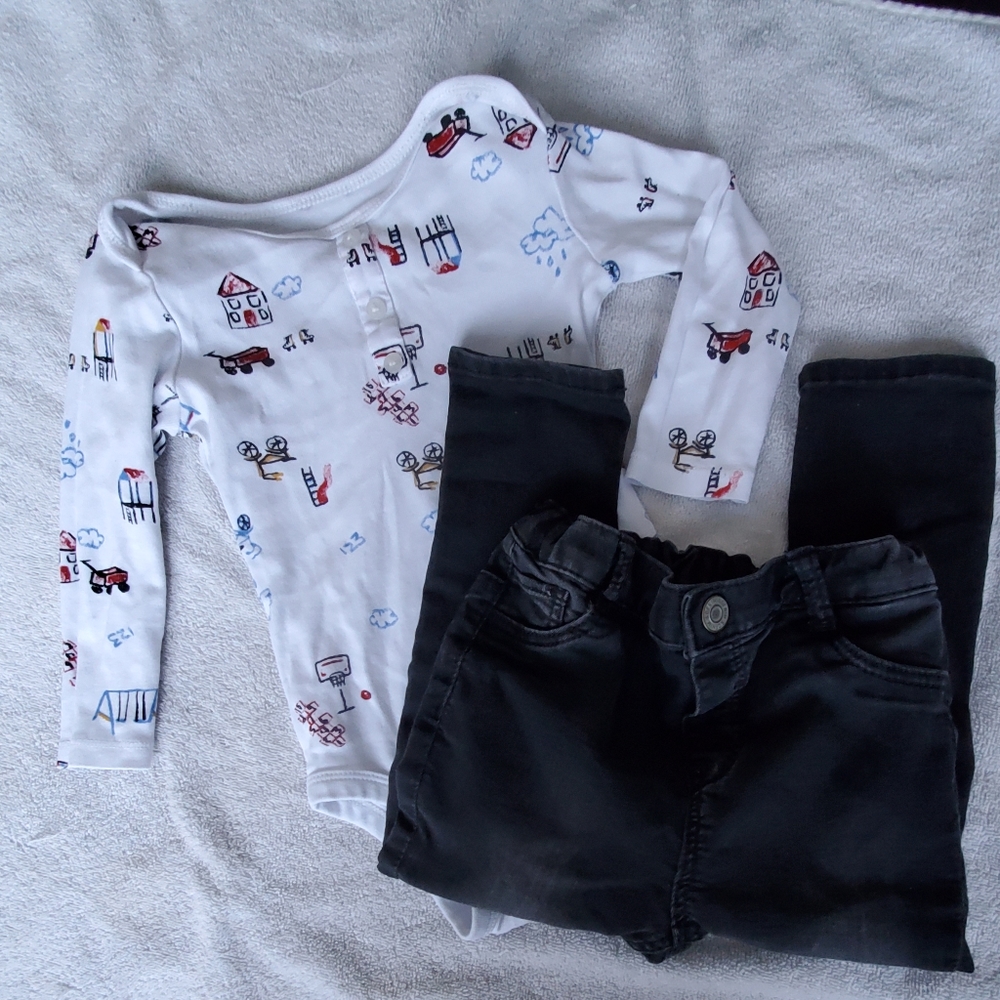 Onesie and jean set